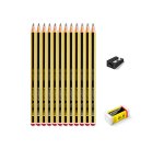 Lápices de grafito Staedtler noris nº2 hb Blister de 12 uds + afilalapiz + goma