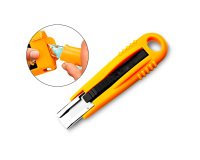 Cúter q-connect kf14624 de seguridad con cuchilla retráctil