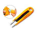 Cúter q-connect kf14624 de seguridad con cuchilla retráctil