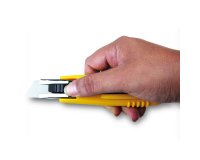 Cúter q-connect kf14624 de seguridad con cuchilla retráctil