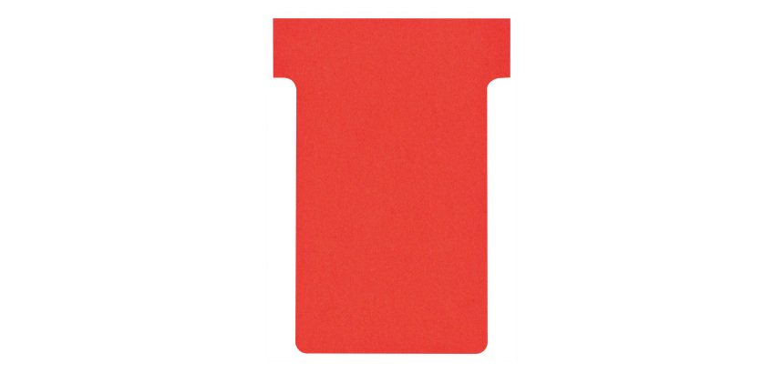 Fiches en T indice 2 / 60 mm - Lot de 100