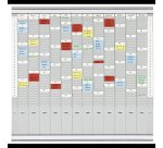 Planning à fiches T multi-usages. 12 colonnes taille 2 + 2 colonne taille 1 Franken