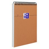 Bloc de bureau orange Oxford 14,8 x 21 cm spirale - 5 x 5 - 80 feuilles