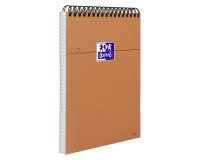 Bloc de bureau orange Oxford 14,8 x 21 cm spirale - 5 x 5 - 80 feuilles
