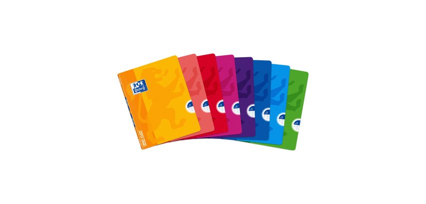 Cahier piqué Open Flex Oxford 17 x 22 cm - grands carreaux - 96 pages