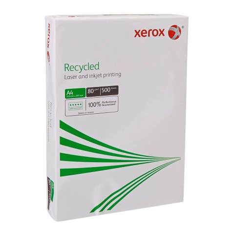 Carta A4 Riciclata Xerox 80g 5 risme da 500 fogli - Carta per stampe e fotocopie