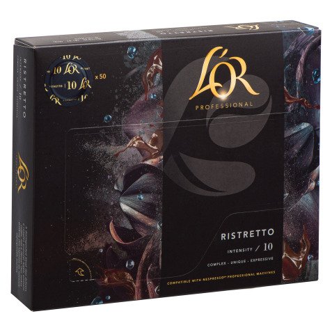 Capsule de café L'OR Professionel Suprême Ristretto - Boite de 50 - Compatible Nespresso Professionnel