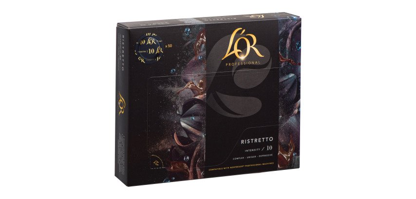 Coffee capsule L'OR Professionel Supreme Ristretto - Box of 50 - Compatible with Nespresso Professional