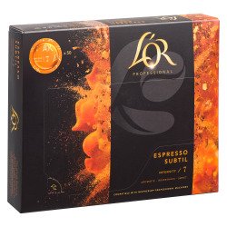 Capsule de café L'OR Professionel Suprême Subtil - Boite de 50 - Compatible Nespresso Professionnel