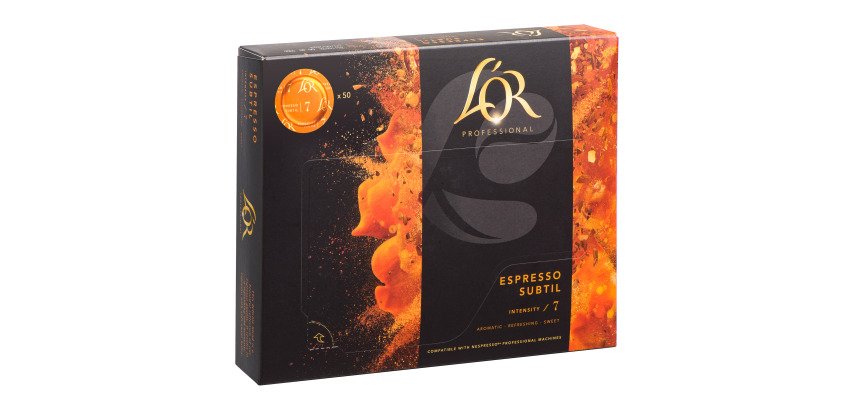 Coffee Capsule L'OR Professionel Suprême Subtle - Box of 50 - Compatible Nespresso Professional