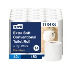 Karton 42 rollen papiertoilet Tork Confort - 153 vellen per rol