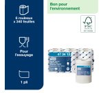 Bobine d'essuyage à dévidage central Tork M4 Reflex Maxi blanche - Carton de 6