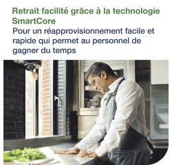 Bobine d'essuyage à dévidage central Tork M4 Reflex Maxi blanche - Carton de 6