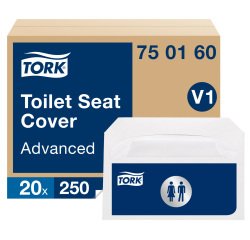 Couvre-sièges WC Tork V1 papier soyeux, blanc