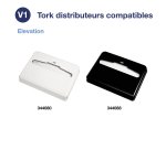 Couvre battant WC Tork papier soyeux blanc