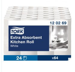 Rouleau essuie-tout papier Tork - Carton de 24 rouleaux