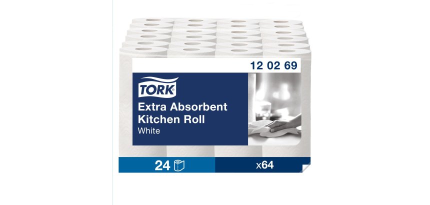 Rouleau essuie-tout papier Tork - Carton de 24 rouleaux