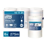 Bobine d'essuyage à dévidage central Tork M2 Wiper 415 Maxi blanche - carton de 6