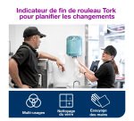 Bobine d'essuyage à dévidage central Tork M2 Wiper 415 Maxi blanche - carton de 6