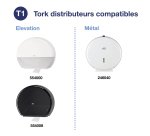 Pack of 6 rolls toilet paper 650m Jumbo Tork T1