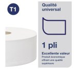 Pack of 6 rolls toilet paper 650m Jumbo Tork T1