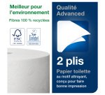 Papier toilette Maxi Jumbo double épaisseur Tork T1 - 6 rouleaux de 380 m
