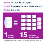 Papier toilette Maxi Jumbo double épaisseur Tork T1 - 6 rouleaux de 380 m