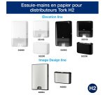 Essuie-mains pliage enchevêtré Tork H2 Premium Doux maxi - Carton de 2310