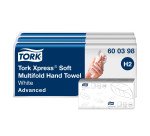 Essuie-mains pliage enchevêtré Tork H2 Advanced doux - Carton de 3780