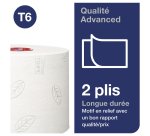 Toilet paper double thickness Tork T6 Premium - Box of 27 rolls 100 m