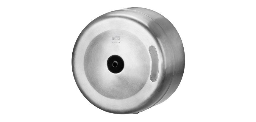 Dispensador de papel higiénico de rollo Tork T8 SmartOne de acero inoxidable