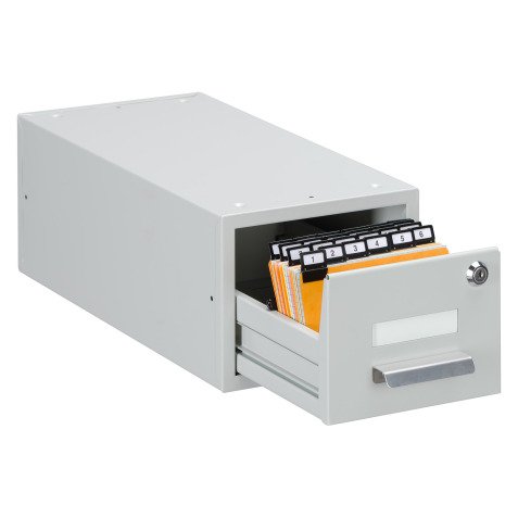Fichier à tiroirs pour fiches A6 Durable gris