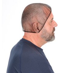 Zak met 100 haarnetjes in zwart nylon