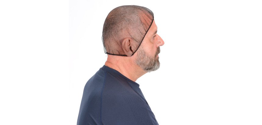 Charlotte nylon filet élastique noir - Sachet de 100