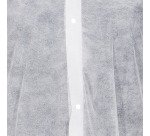 Blouses jetable en polypropylène blanche, fermeture boutons pression, XL - Lot de 50