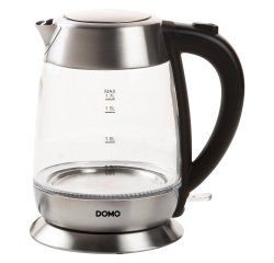 Bouilloire sans fil Domo 1,7 L, inox
