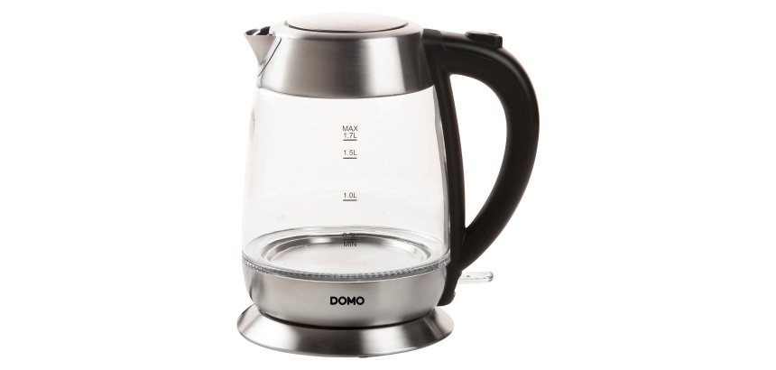 Bouilloire sans fil Domo 1,7 L, inox