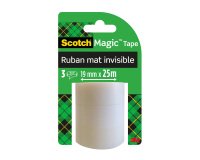 Scotch adhesive tape Magic Tape, 19 mm x 25 m, 3 rolls