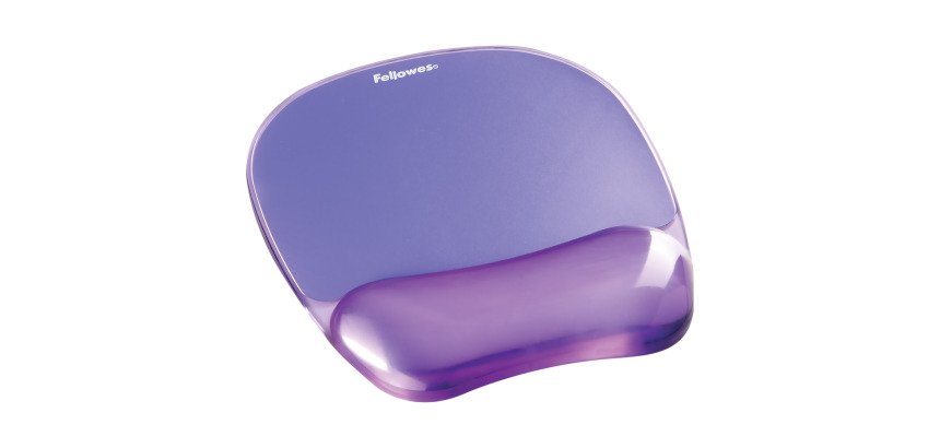 Tapis de souris avec repose-poignets Fellowes Gel Crystals