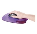 Tapis de souris avec repose-poignets Fellowes Gel Crystals
