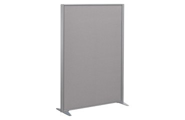 B-Zen fabric partition silver grey frame - without legs