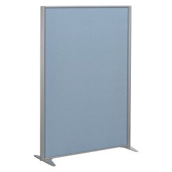 B-Zen fabric partition silver grey frame - without legs