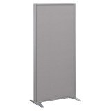 B-Zen fabric partition silver grey frame - without legs