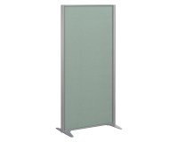 Cloison B-Zen tissu vert cadre gris argent L 81 x H 180 cm