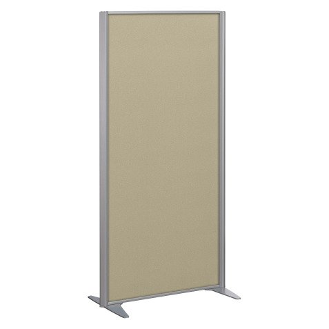 Cloison B-Zen tissu cadre gris argent L 81 x H 180 cm