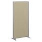 Cloison B-Zen tissu cadre gris argent L 81 x H 180 cm