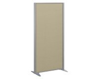 Cloison B-Zen tissu cadre gris argent L 81 x H 180 cm