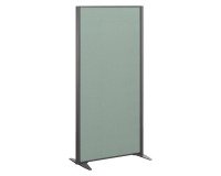Cloison B-Zen tissu vert cadre anthracite L 81 x H 160 cm