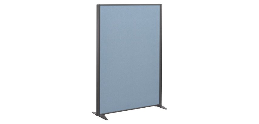 Cloison B-Zen tissu cadre anthracite L 122 x H 160 cm
