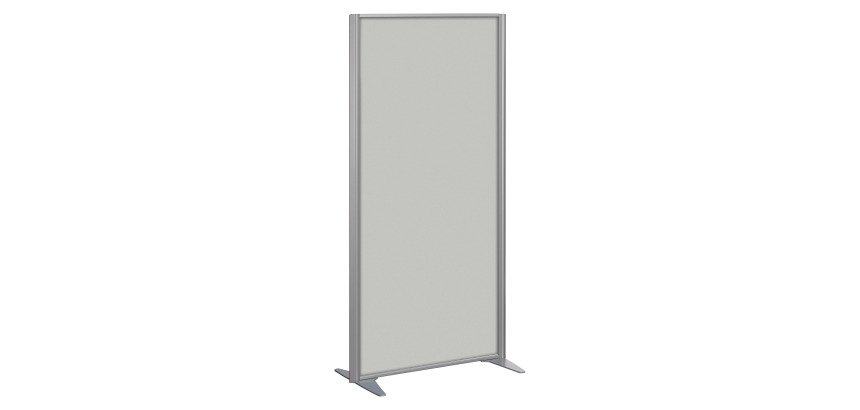 Cloison B-Zen bois cadre gris argent L 81 x H 180 cm